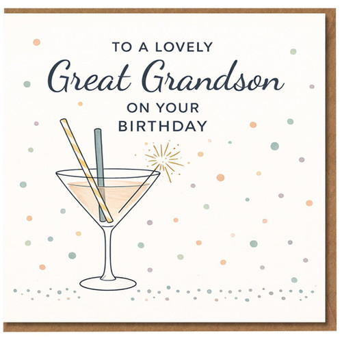 Great Grandson Birthday Card, Lovely Great Grandson On Your Birthday Card