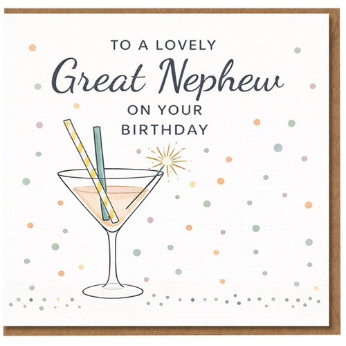 Great Nephew Birthday Card, To a Lovely Great Nephew on Your Birthday