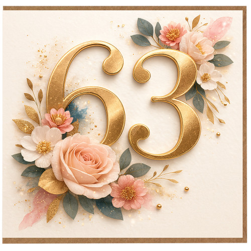 63rd Birthday Card