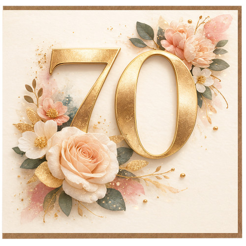 70th Birthday Card