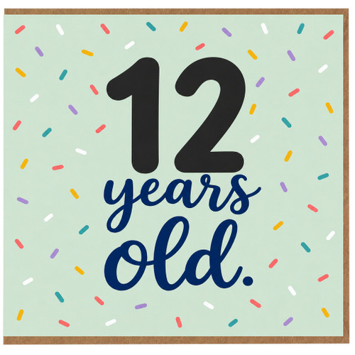 12th Birthday Card, 12 Years Old Birthday Card
