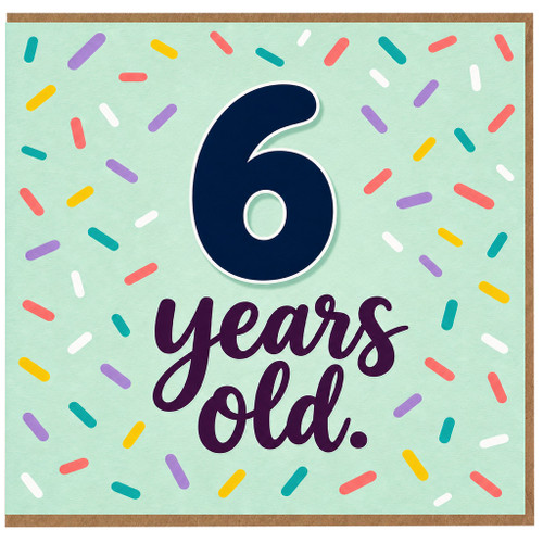 6th Birthday Card