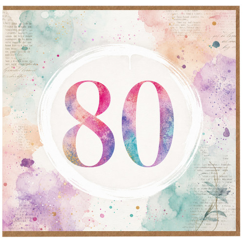 80th Birthday Card