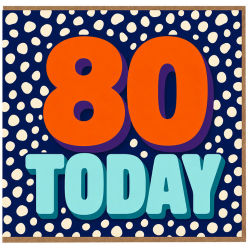 80th Birthday Card