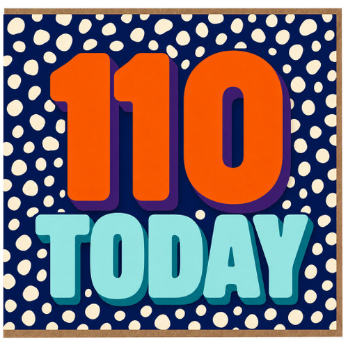 110th Birthday Card