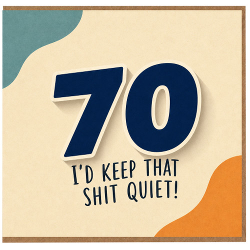 70th Birthday Card Funny Rude 70th Birthday Card