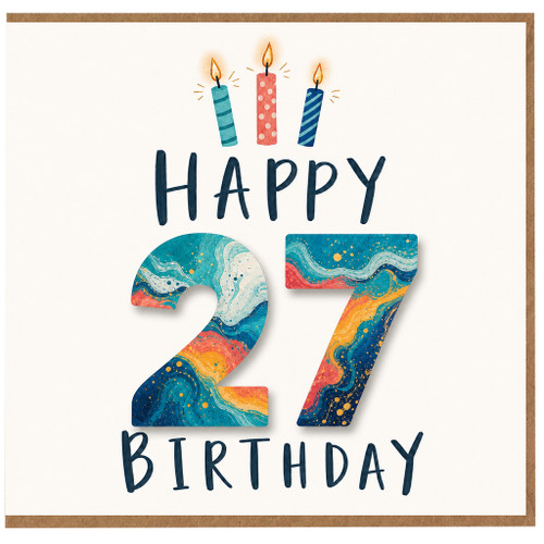 27th Birthday Card