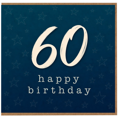 60th Birthday Card, Happy Birthday 60 Card