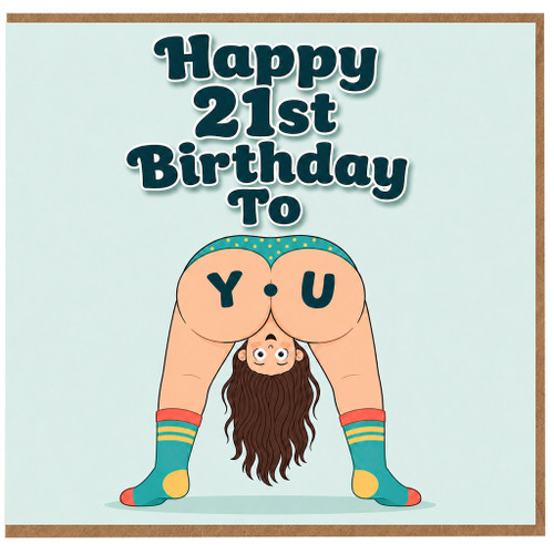 21st Birthday Card, Funny Birthday Card for Her