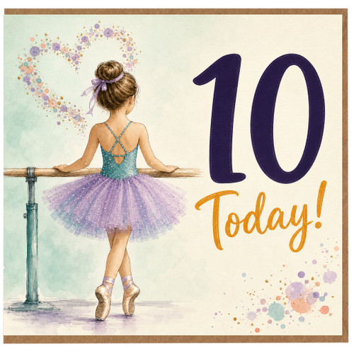 10th Birthday Card for Girl