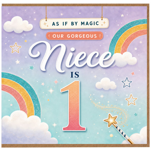 Niece 1st Birthday Card