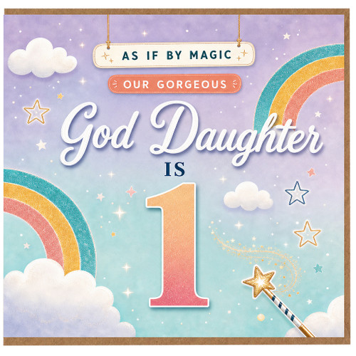 God Daughter 1st Birthday Card