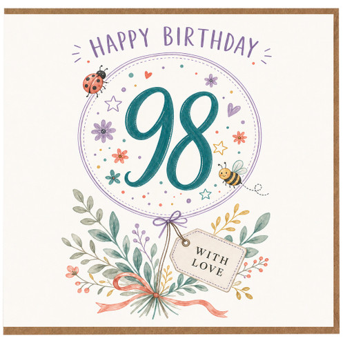 98th Birthday Card