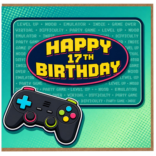 17th Birthday Card for Gamer
