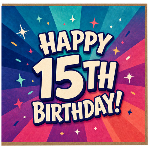 15th Birthday Card