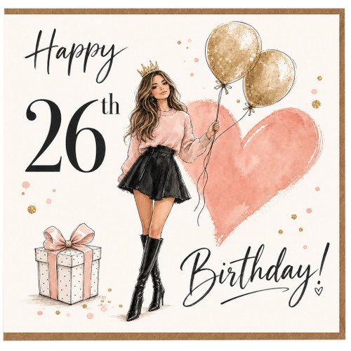 26th Birthday Card for Her
