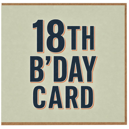18th Birthday Card