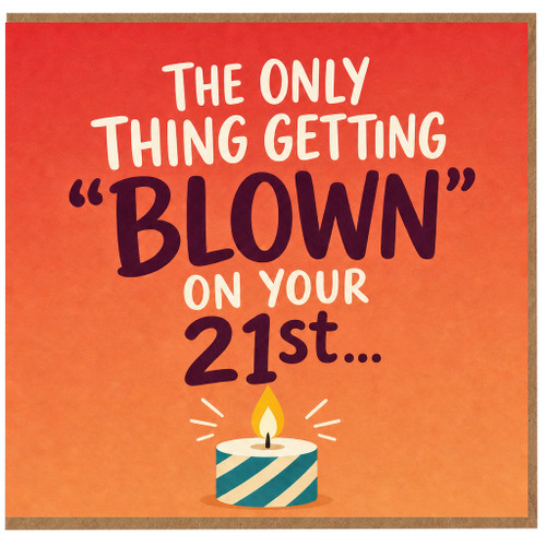 21st Birthday Card Funny Birthday Card for Him or Her