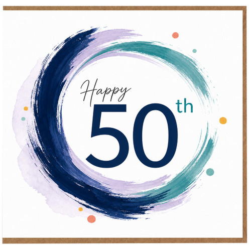 50th Birthday Card, Happy 50th Birthday Card for Him or Her