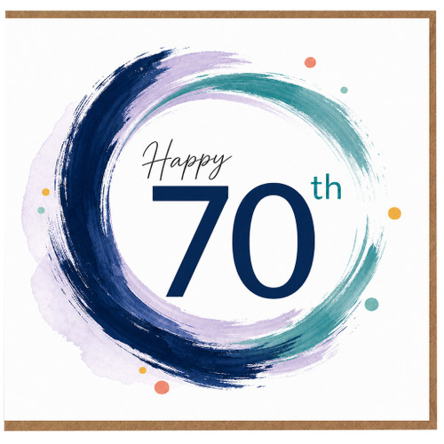 70th Birthday Card, Happy 70th Card, 70th Birthday Greeting Card