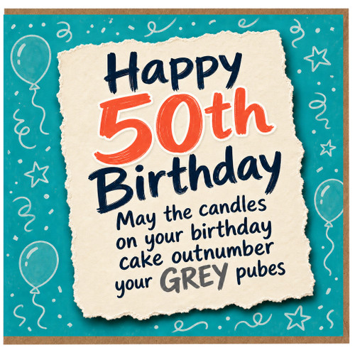 50th Birthday Card Funny Birthday Card