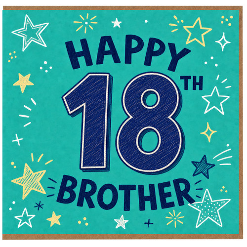 18th Birthday Card for Brother