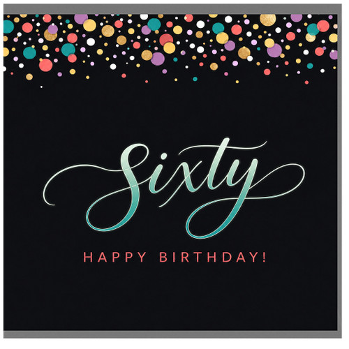 60th Birthday Card
