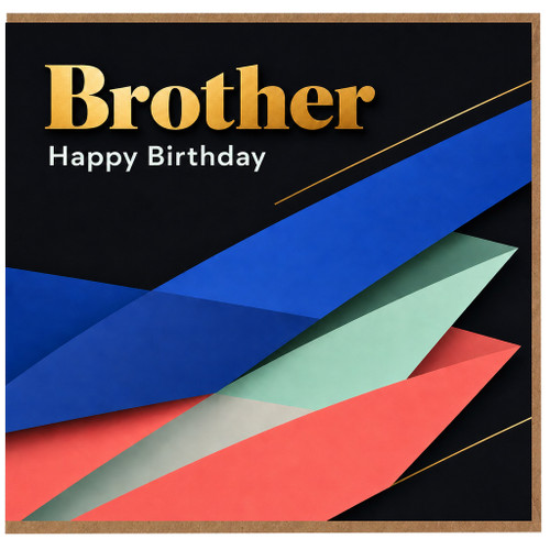 Brother Birthday Card, Happy Birthday Card for Brother