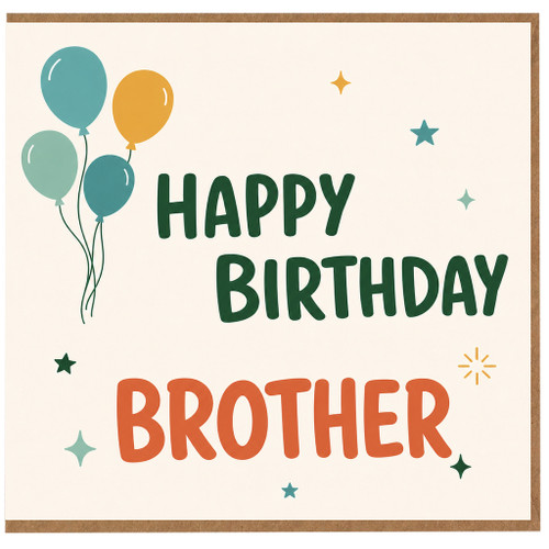 Brother Happy Birthday Card