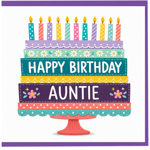 Auntie Happy Birthday Card