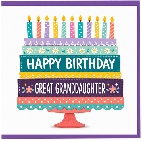 Great Granddaughter Happy Birthday Card