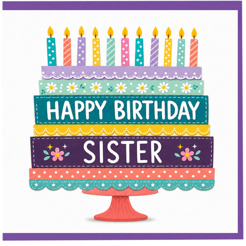 Sister Happy Birthday Card