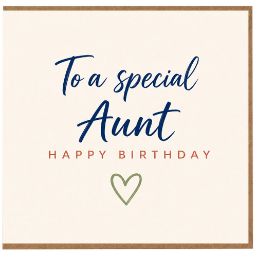 Aunt Birthday Card, To a Special Aunt Happy Birthday Card