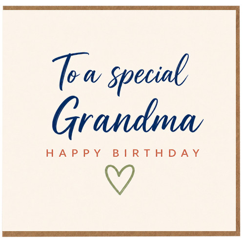 Grandma Birthday Card, To a Special Grandma Happy Birthday Card