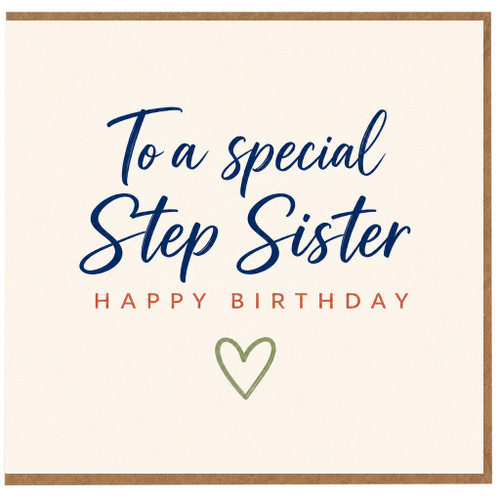 Step Sister Birthday Card
