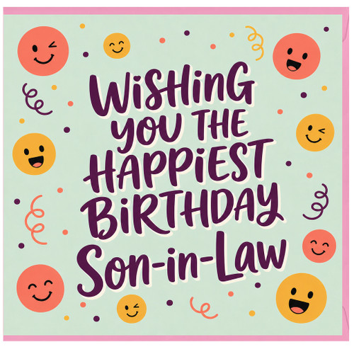 Son - in - Law Birthday Card