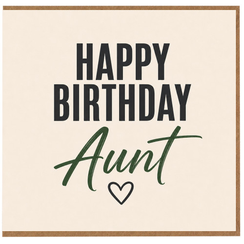 Aunt Birthday Card, Happy Birthday Aunt Card