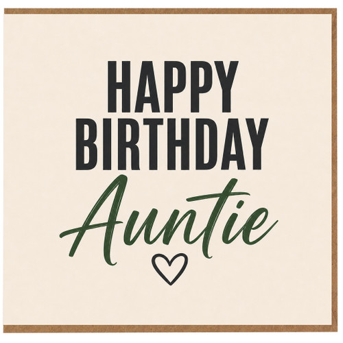 Auntie Birthday Card, Happy Birthday Auntie Card
