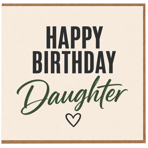 Daughter Birthday Card, Happy Birthday Daughter Card