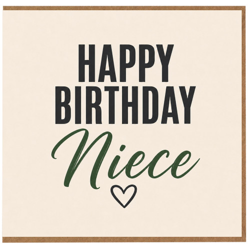 Niece Happy Birthday Card