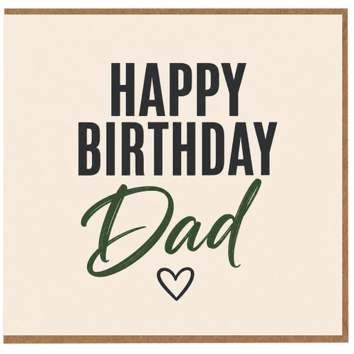 Dad Birthday Card, Happy Birthday Dad Card