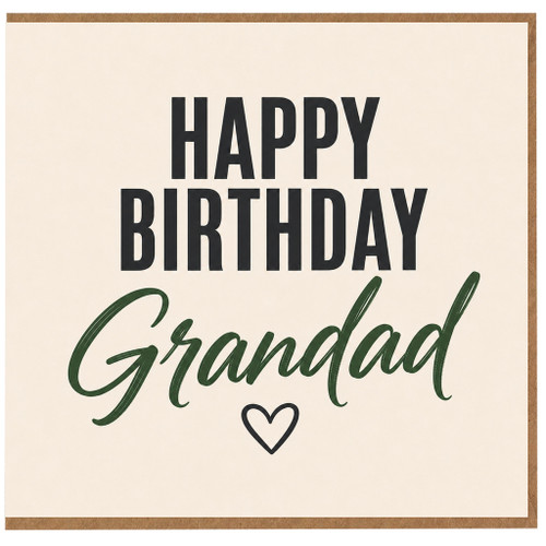 Grandad Happy Birthday Card