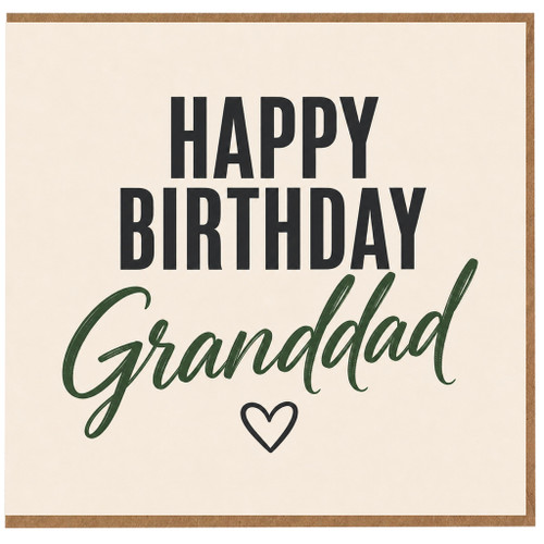 Granddad Birthday Card, Happy Birthday Grandad Card