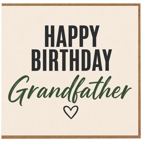 Grandfather Happy Birthday Card