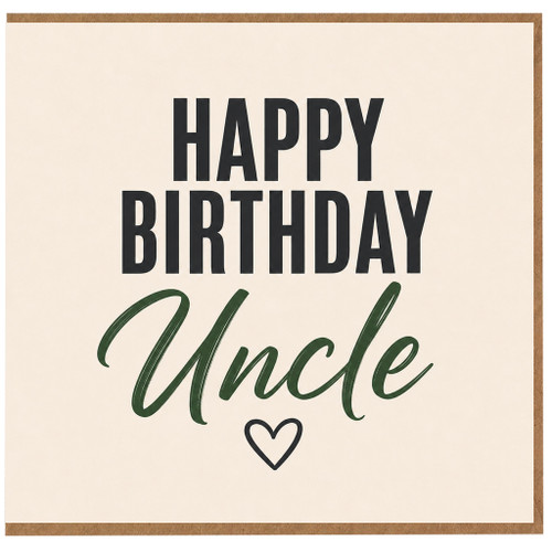 Uncle Happy Birthday Card