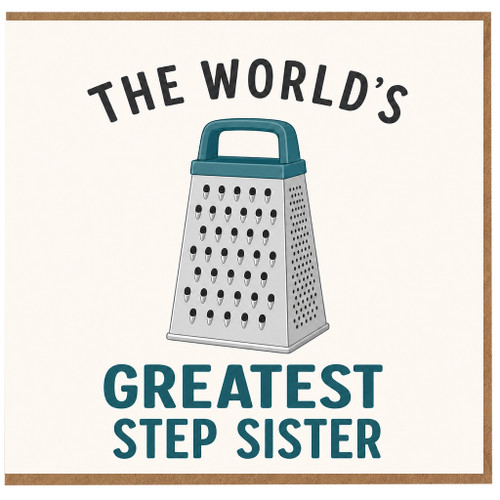 Step Sister Card, World's Greatest Step Sister Funny Greeting Card