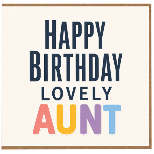 Aunt Birthday Card, Happy Birthday Lovely Aunt Card