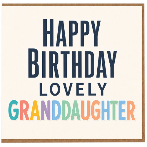 Granddaughter Birthday Card, Happy Birthday Lovely Granddaughter