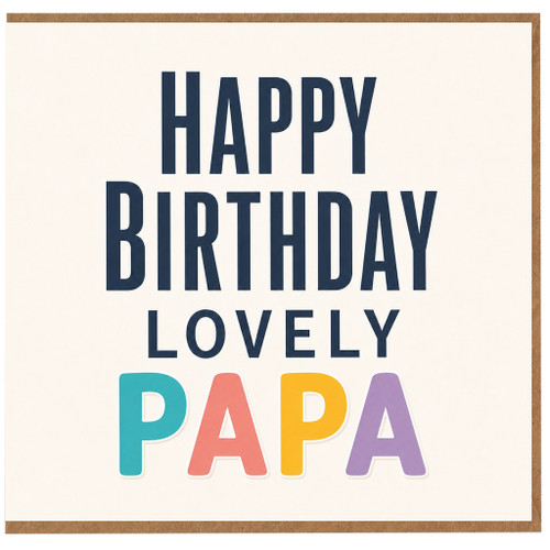 Papa Birthday Card, Lovely Papa Happy Birthday Card