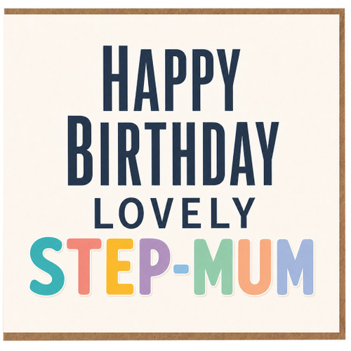 Step Mum Birthday Card